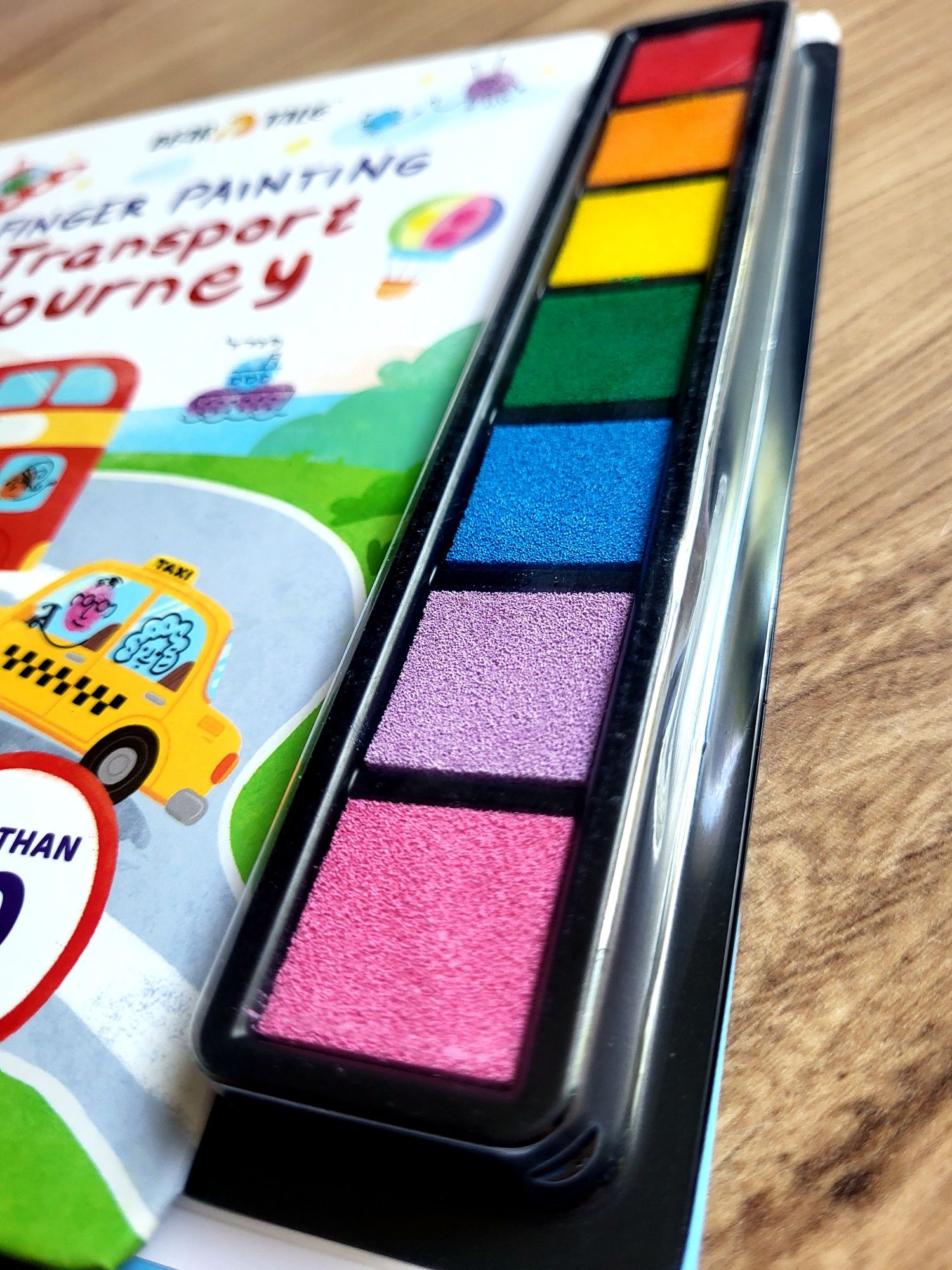 Finger Painting Transport Journey malowanie palcami fingerprint