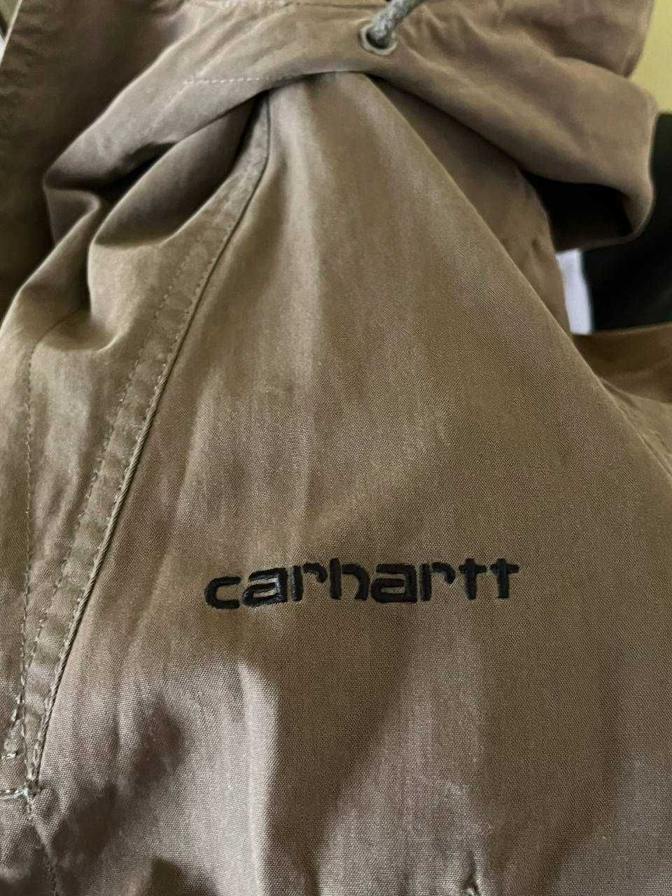 Куртка carhartt темно-зелена торг