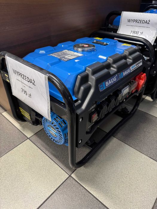 AGREGAT PRĄDOTWÓRCZY 2800 W Generator Prądu Przenośny7 KM 400V Na Siłę