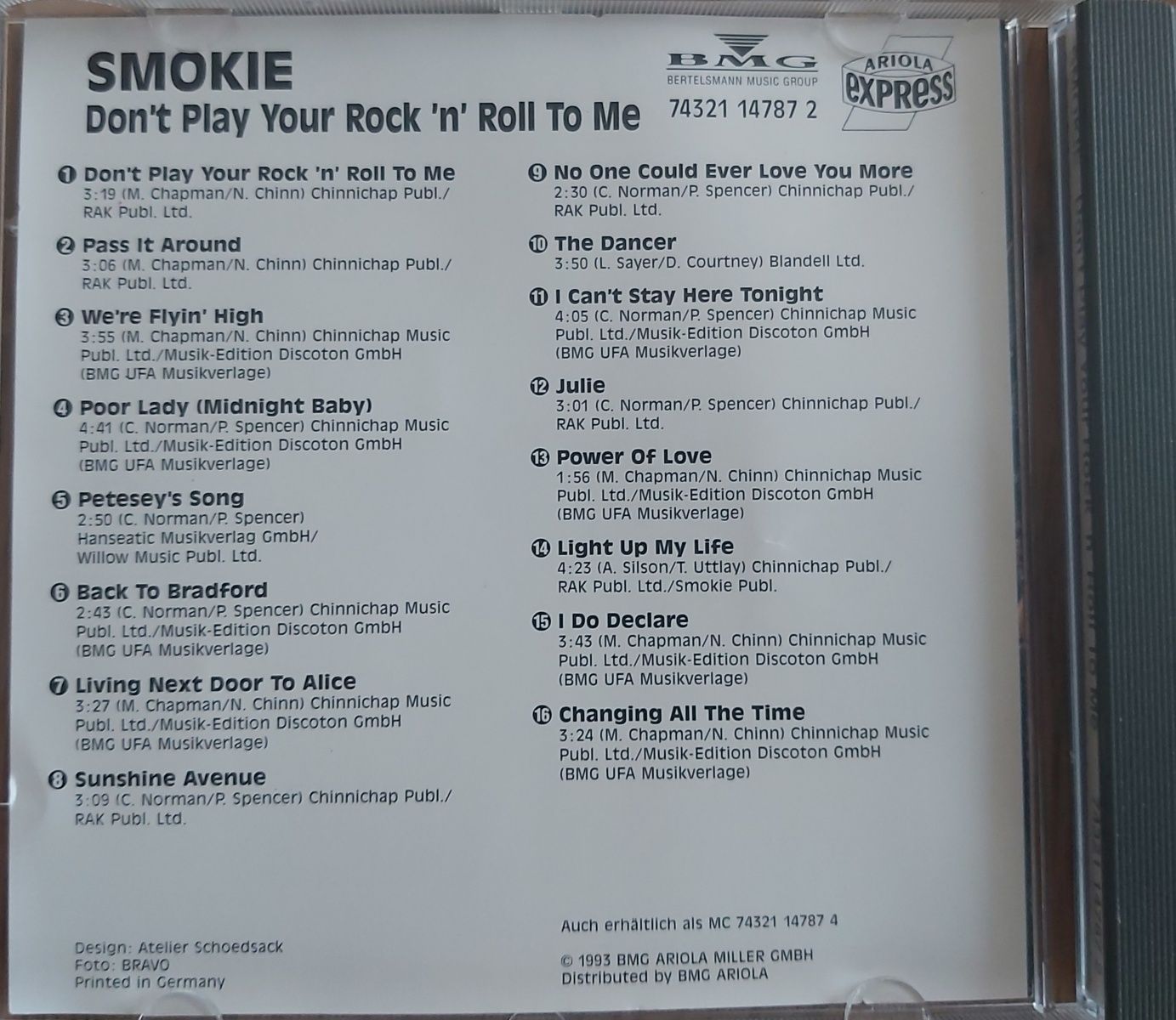 SMOKIE "Don't play rock 'n' roll to me.