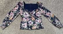 Bluzka w kwiaty Guess s