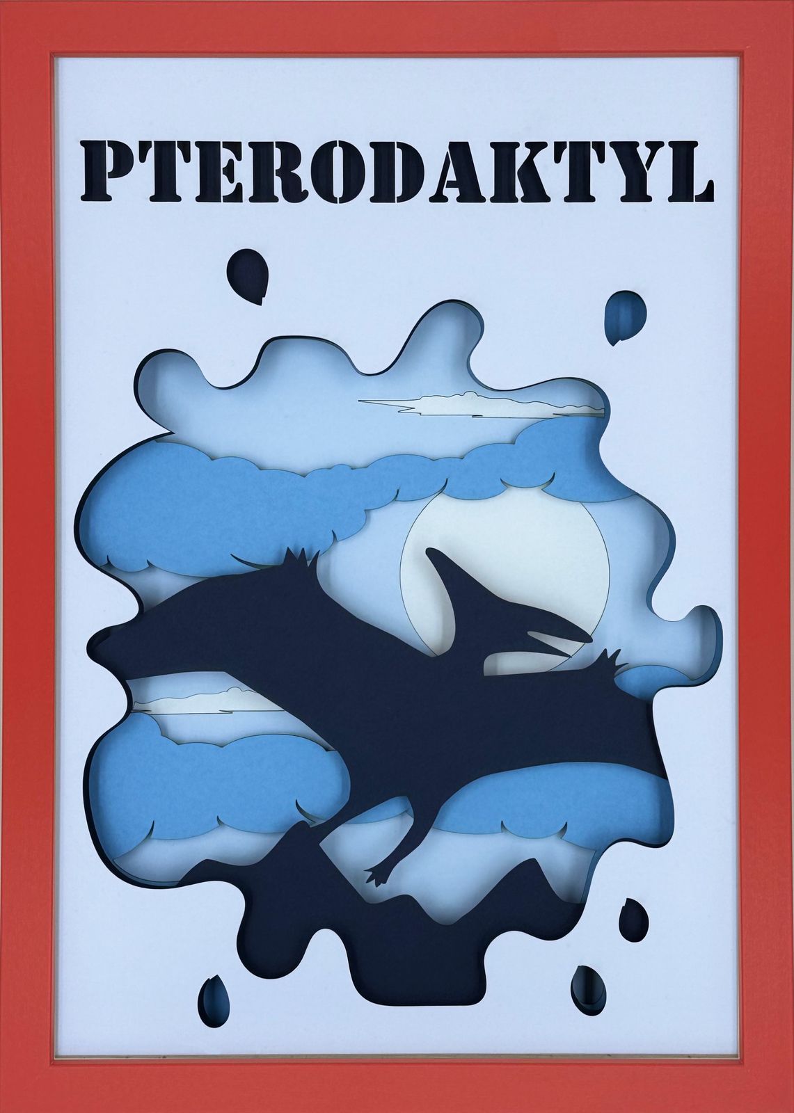 Ramka 3D Shadow Box Pterodaktyl
