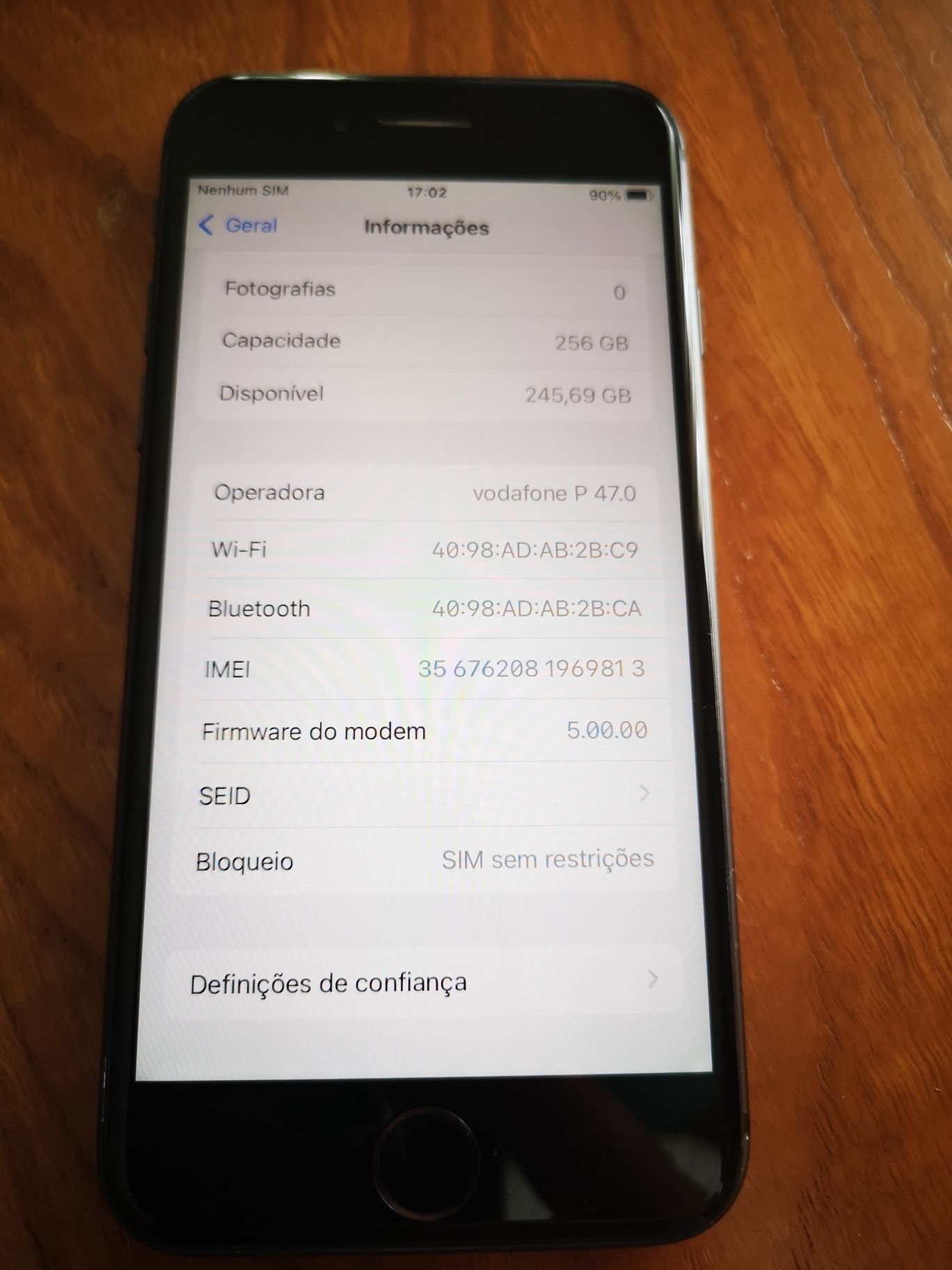 Iphone 8 256gb como novo