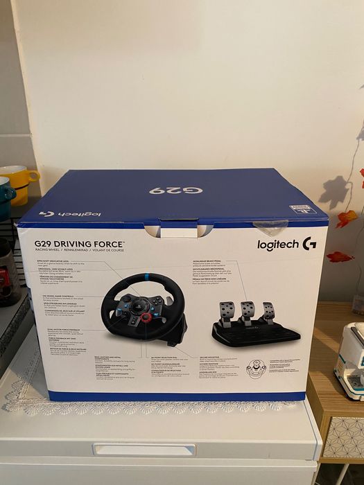 Comando Logitech G29 + caixa de velocidades