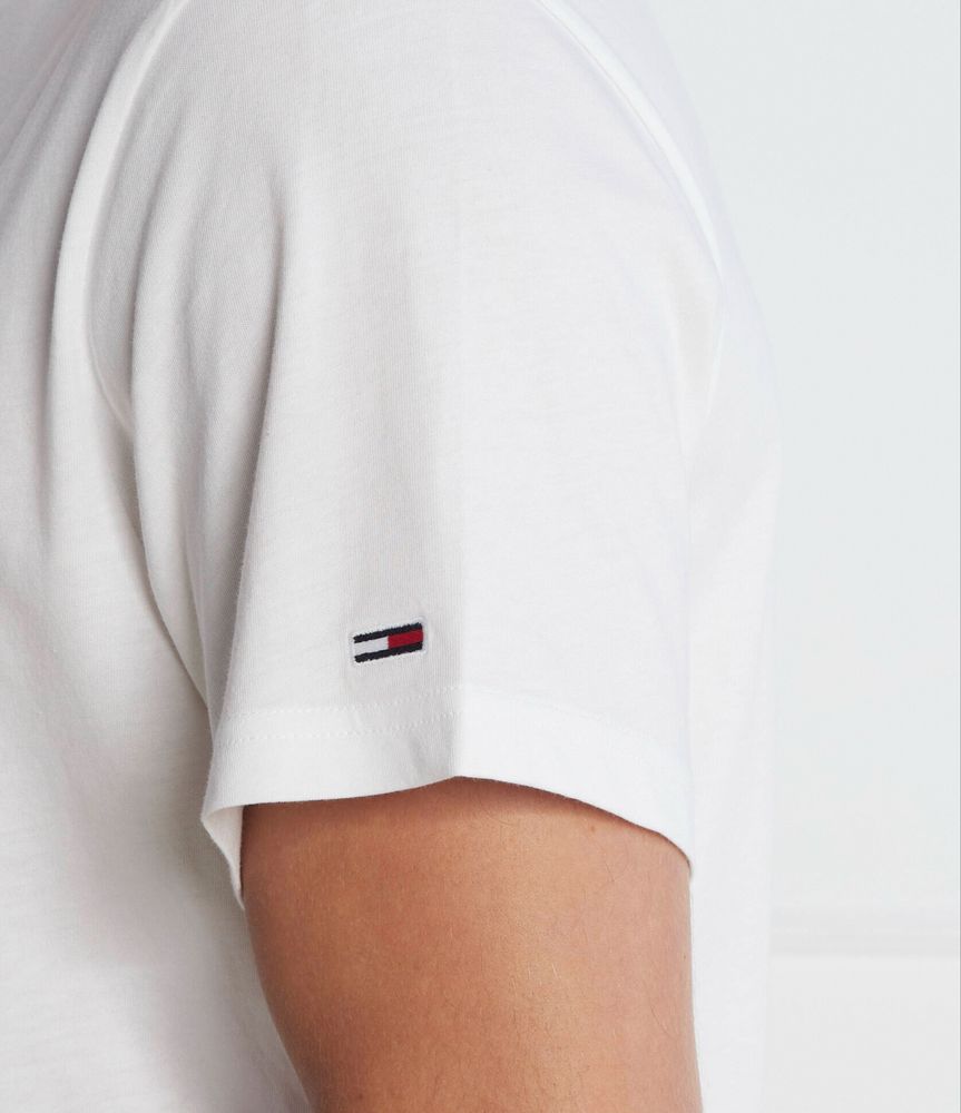 Нова чоловіча футболка Tommy Hilfiger біла з лого