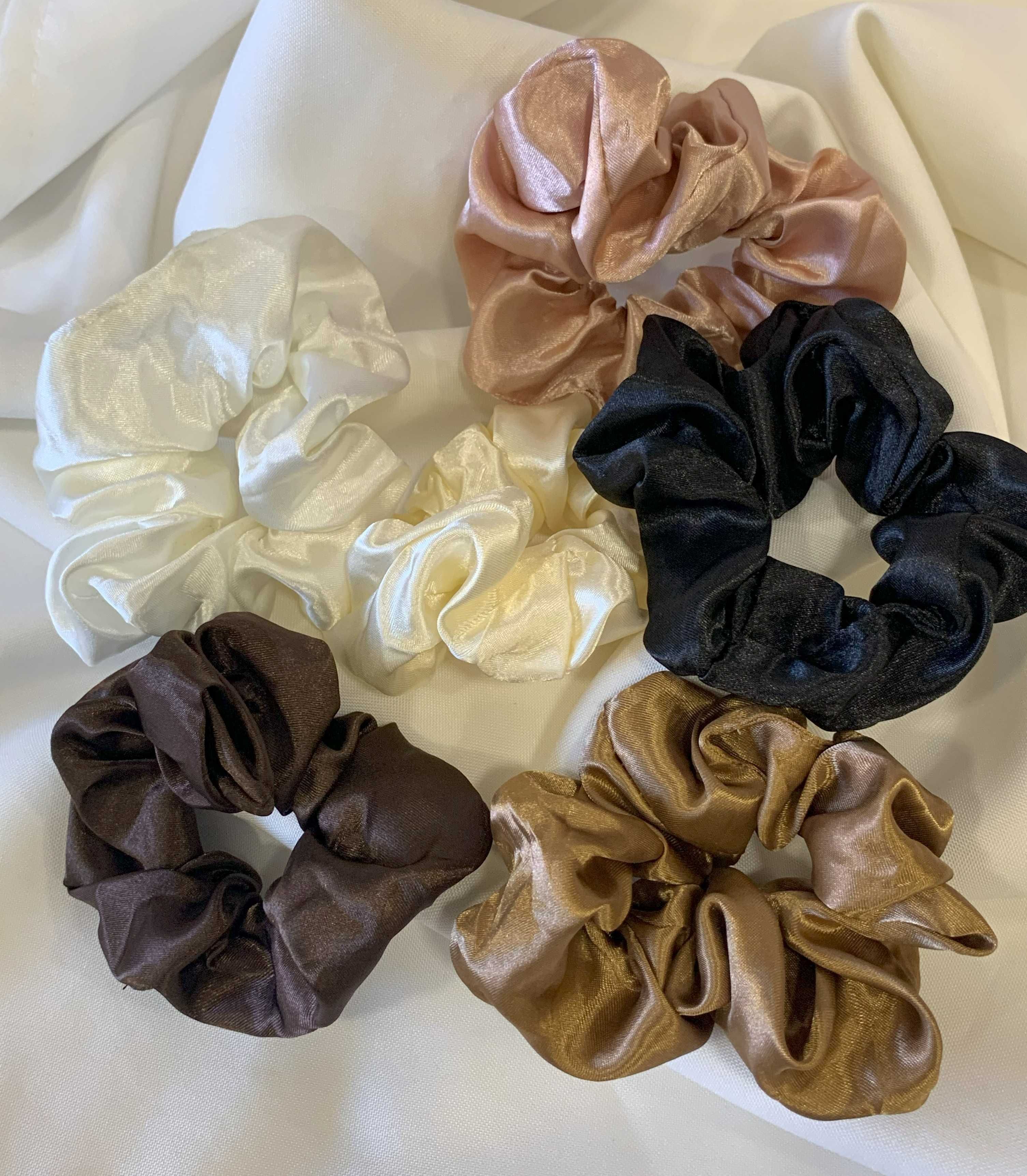 Elásticos de Cabelo Estilo Cetim Anti-Quebra | Ideal p/ Rabo de Cavalo