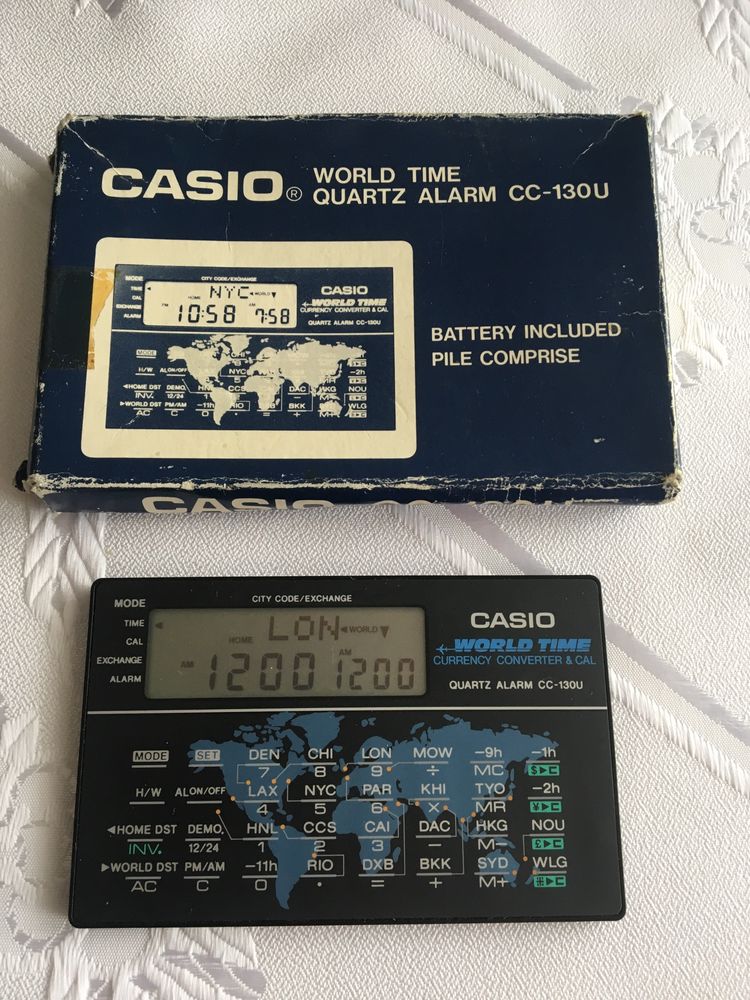 Casio World Time CC-130U, Casio Vintage, retro