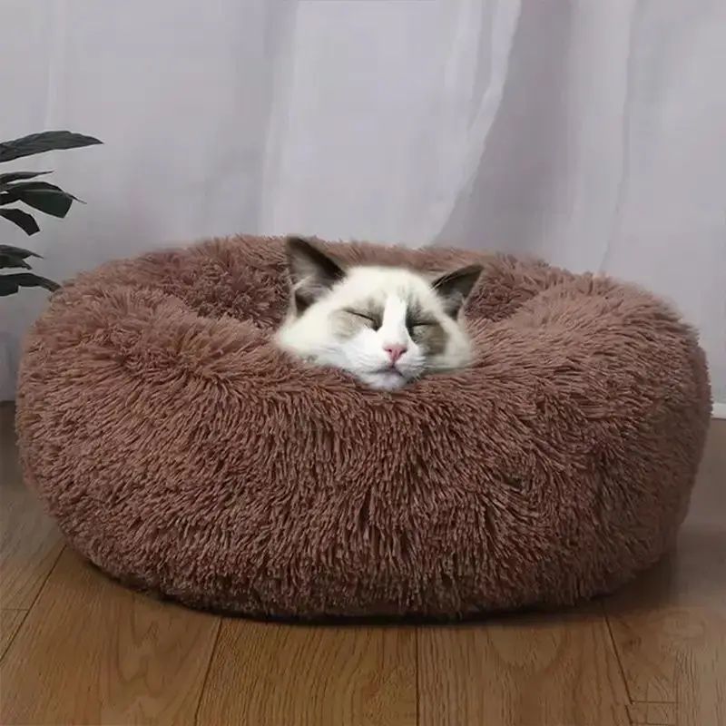 Лежак для собак, котів, лежанка пончик, подушка, пуфик