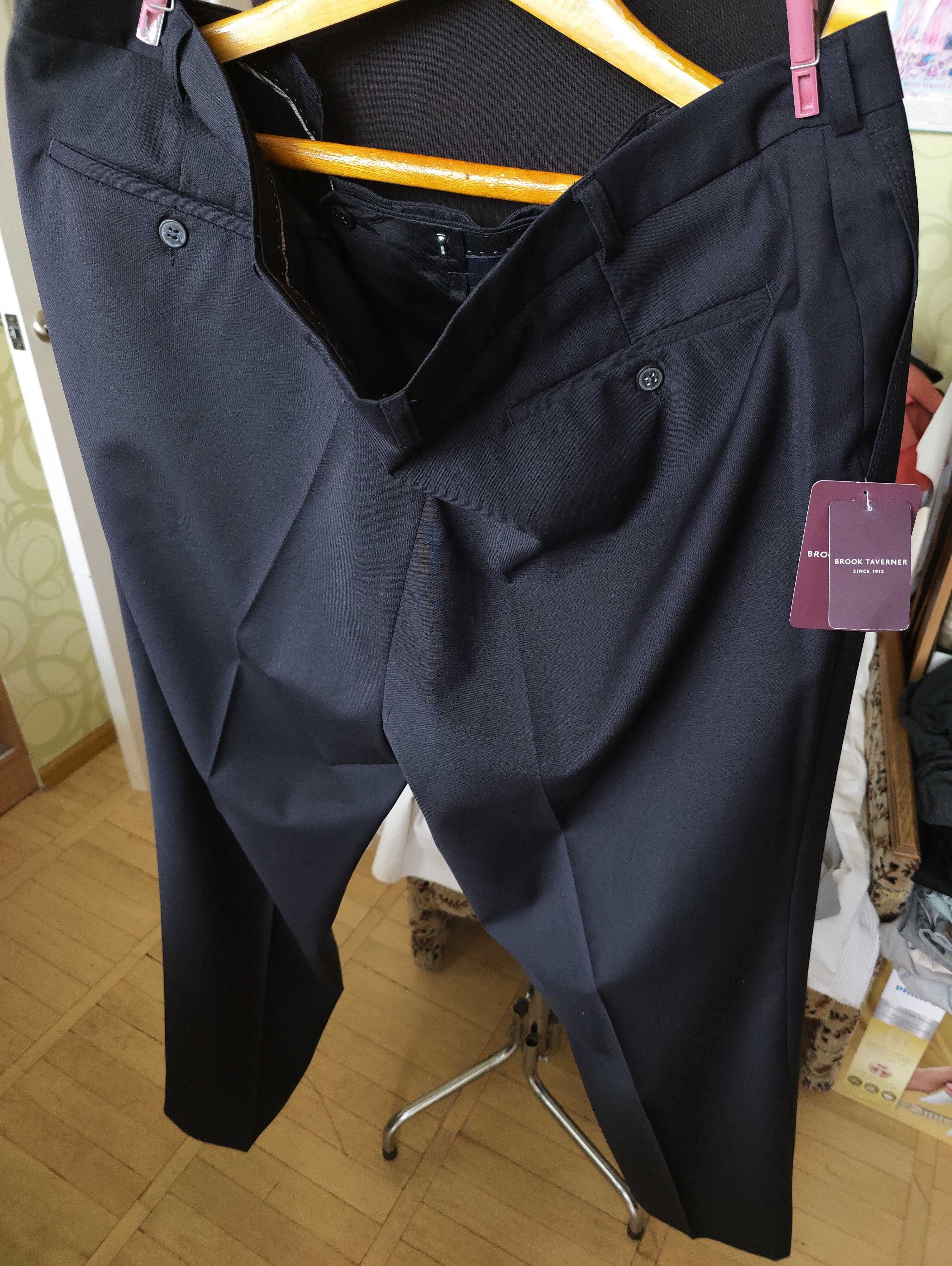 Брюки Brook Taverner wool trousers (United Kingdom) W46 stretch.