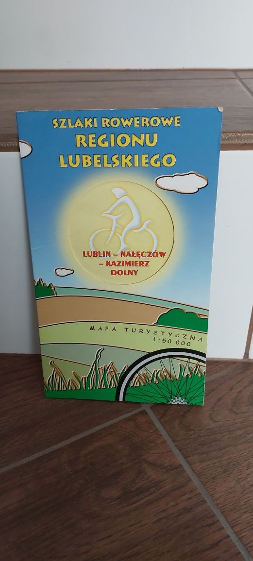 Mapa.turystyczna Szlaki rowerowe regionu lubelskiego Lublin Nałęczów K