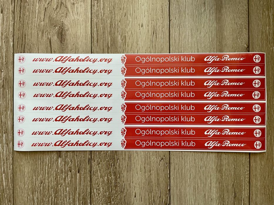 Naklejka tablicy rejestracyjnej Alfaholicy Alfa Romeo