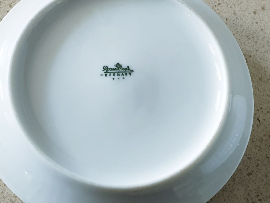 Conjunto de cinzeiro e 4 bases para copos- porcelana Rosenthal vintage