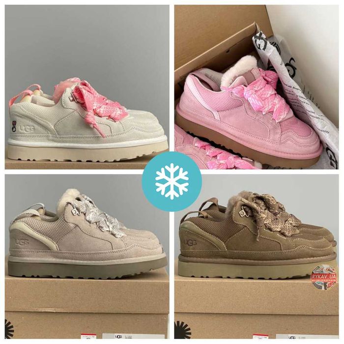 Женские зимние кроссовки UGG Lowmel Sneaker угги с мехом зимові угі