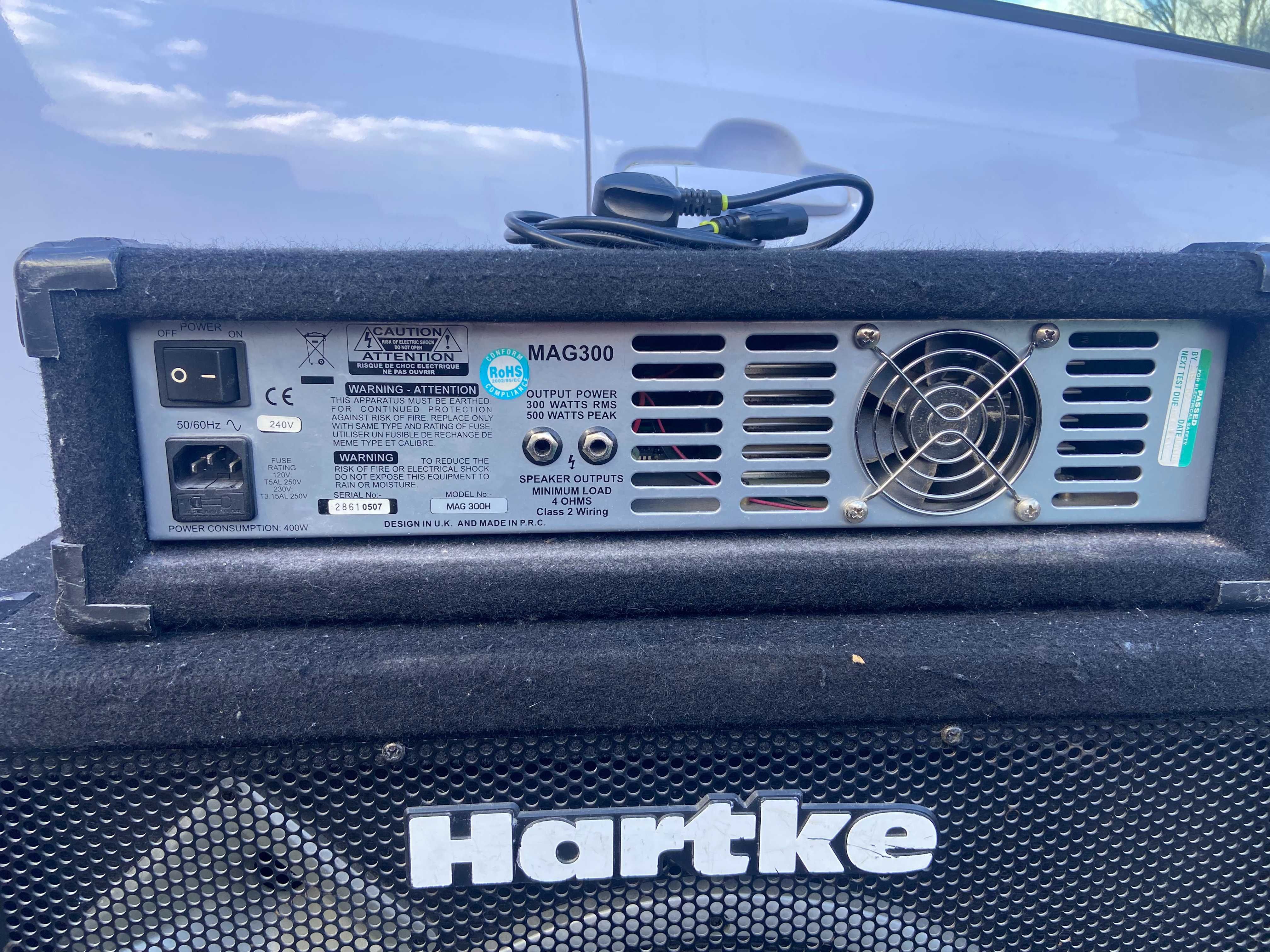 Ashdown MAG 300 wzmacniacz basowy Hartke kolumna basowa