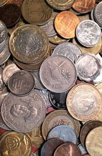 Zestaw monet świat egzotyka 1 kg