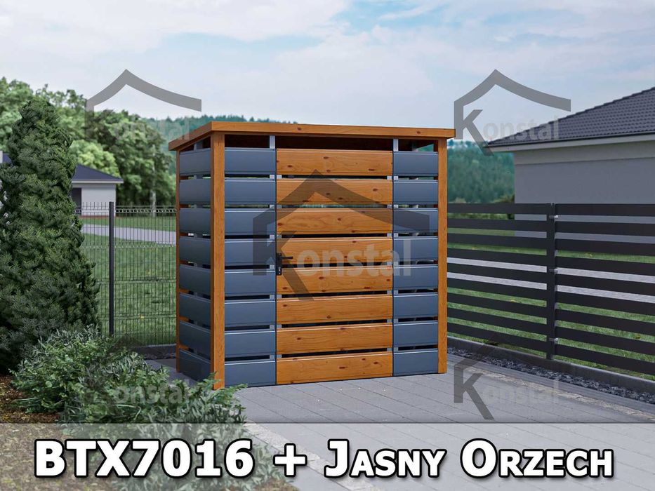 NOWOCZESNA Wiata śmietnikowa AŻUROWA - Producent !!! - Cała Polska