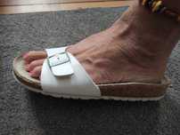 Birkenstock klapki białe 39