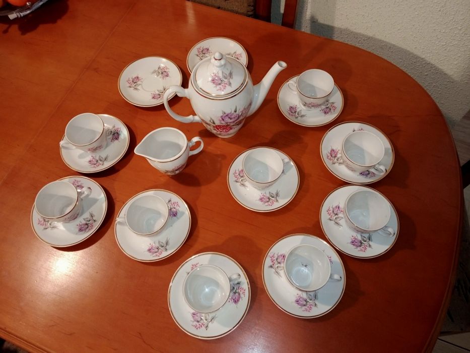 Serwis Włocławek porcelana róże