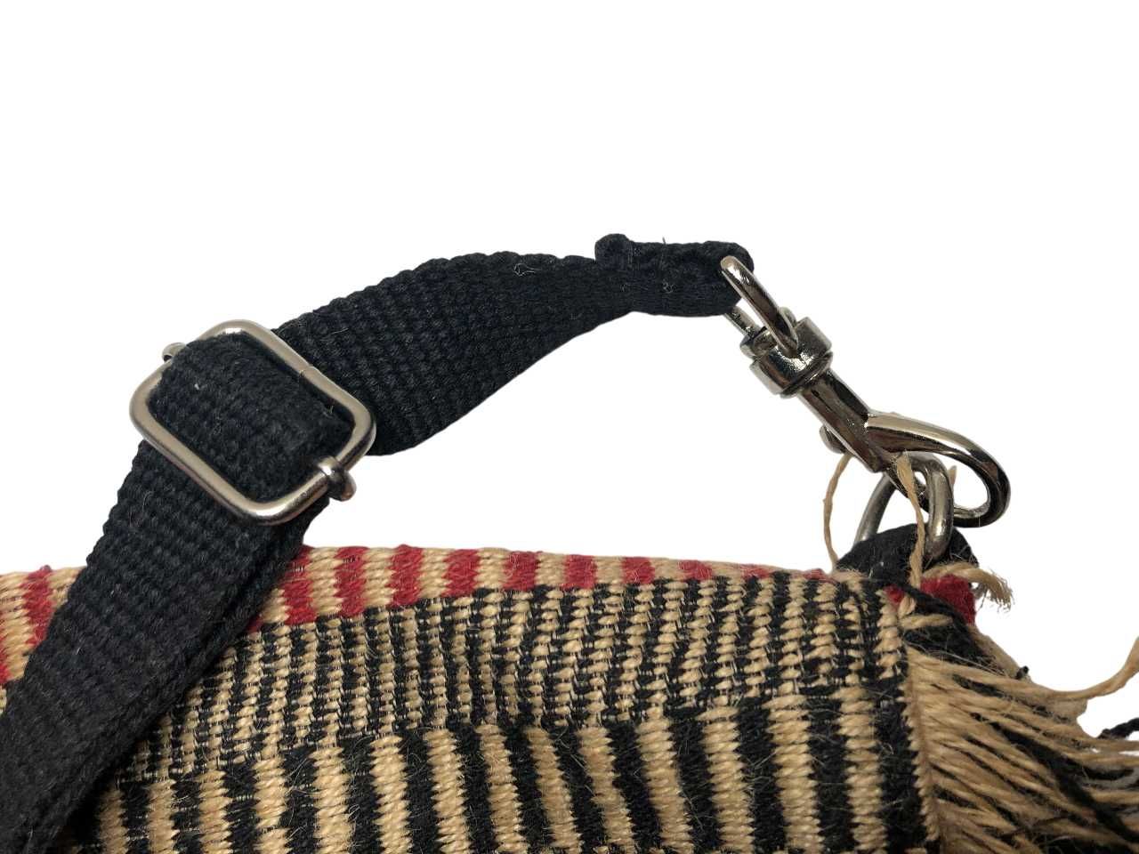 CL13 Duża Tkana Torba Plażowa Zakupowa Shopper Na Ramię PIECES Juta