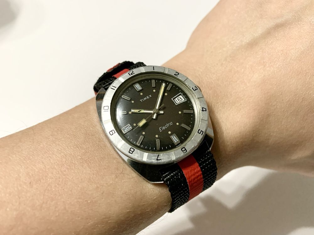 Zegarek Timex Vintage Retro Electric elektromechaniczny na chodzie