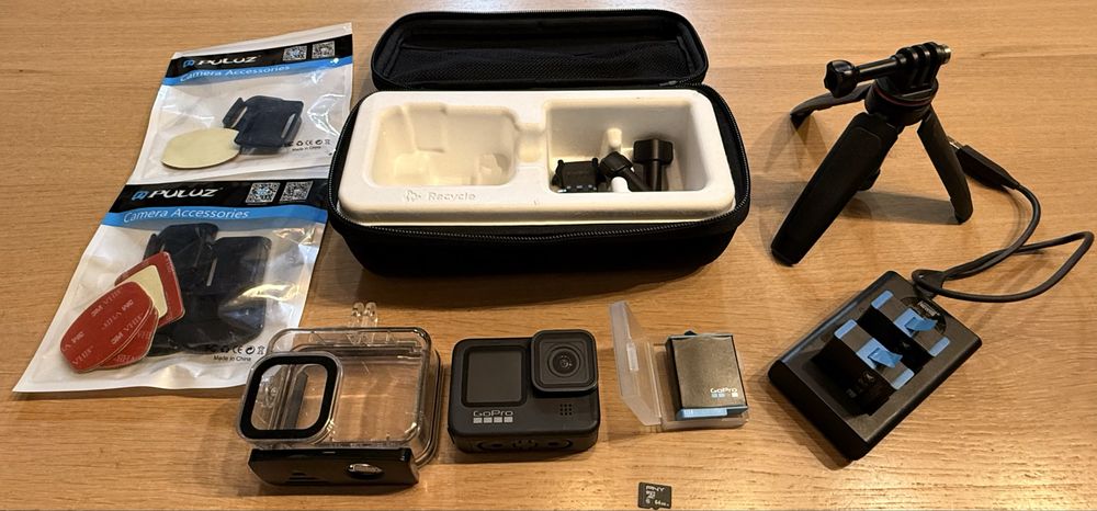 GoPro Hero 9 kamera plus akcesoria