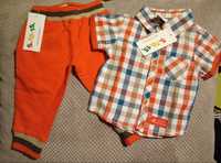 NOWE! Koszula niemowlęca spodnie niemowlęce 5 10 15 zestaw na prezent