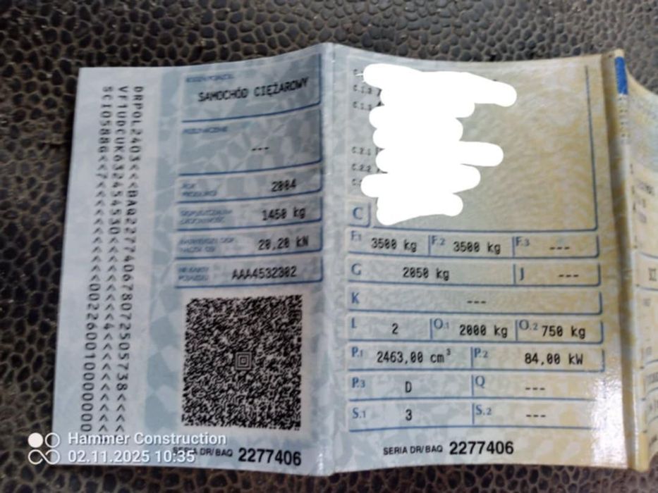 Samochód Renault Master