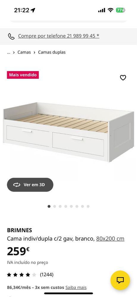 Cama de solteiro / casal