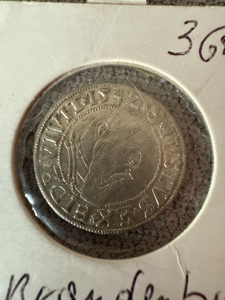 Moneta srebrna 1542 Brandenburg