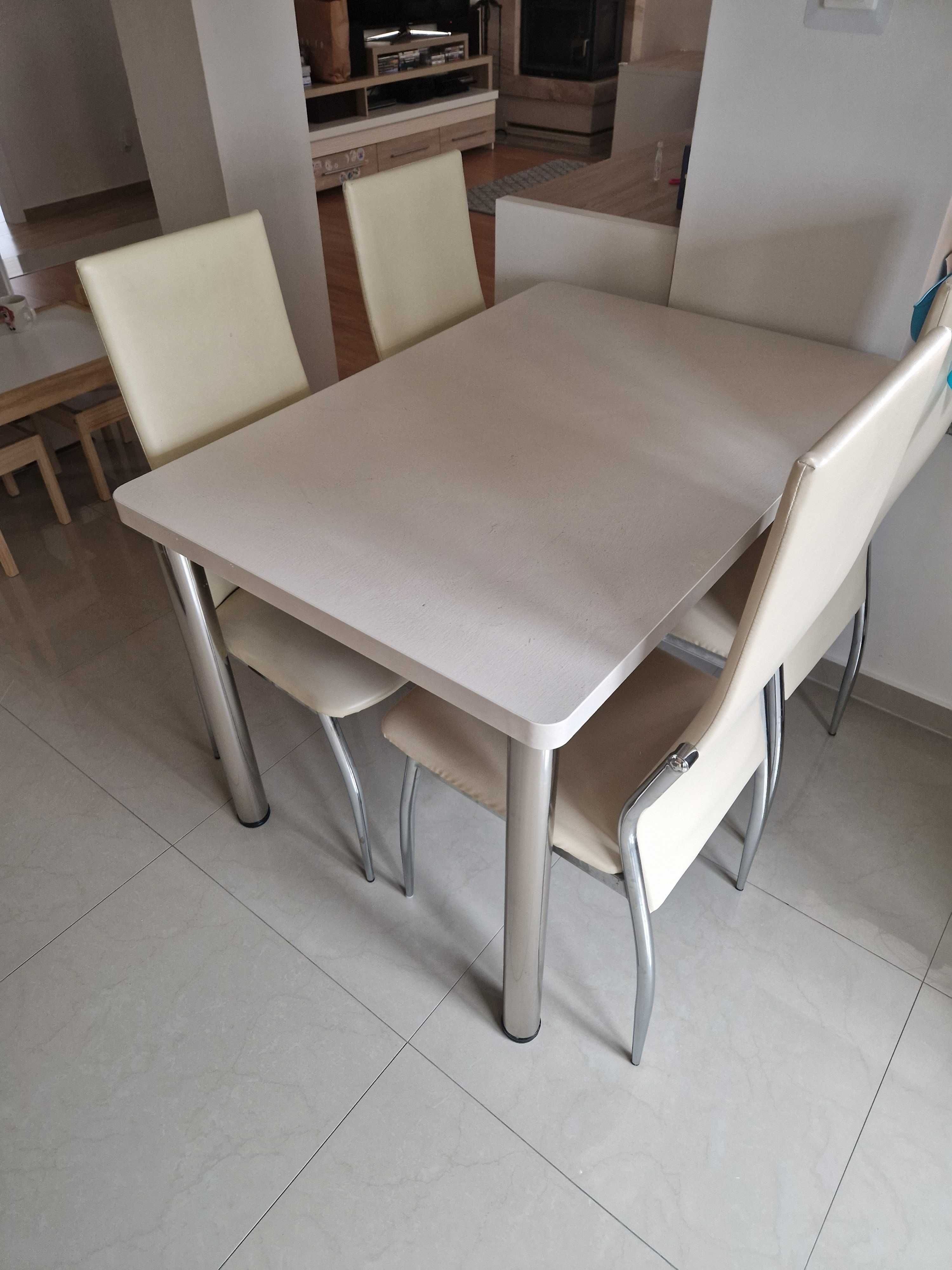 Stół 110x75 Blat Egger tynk surowy F385 ST10