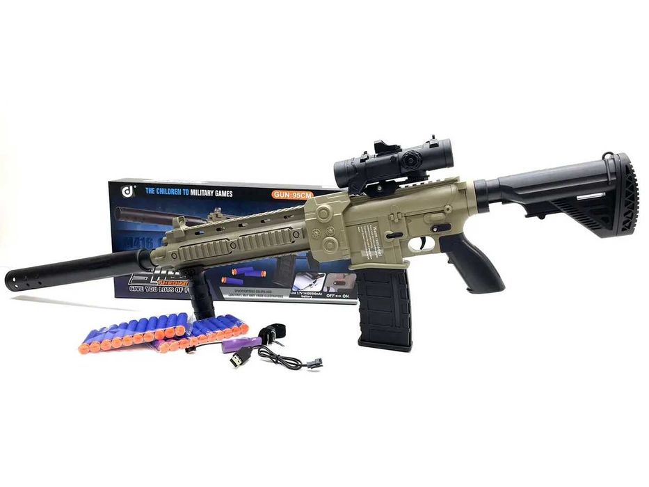 Автомат SHELL М 416 автоматичний тип дії, акумулятор, приціл