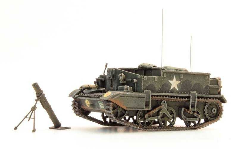 model diecast H0 1:87 transporter Universal Carrier z moździerzem