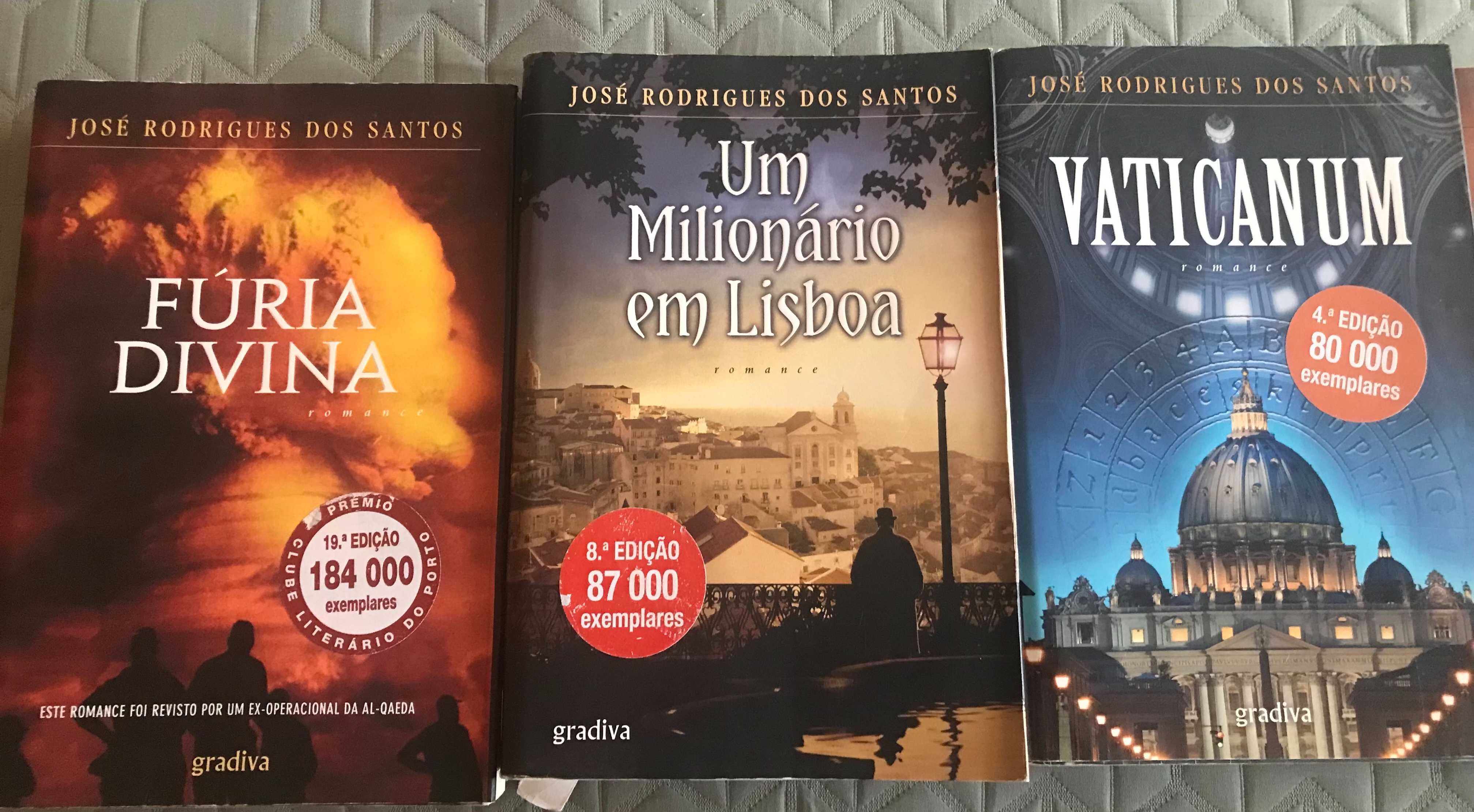 Livros de Nicholas Sparks, Dan Brown, José Rodrigues dos Santos