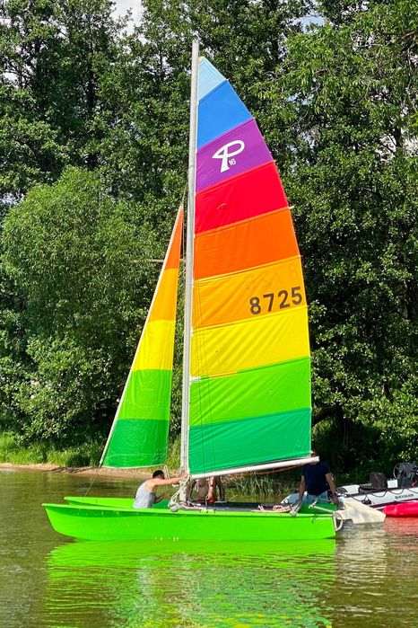 Katamaran sportowy USA- Prindle 16 jak Hobie Cat + przyczepa