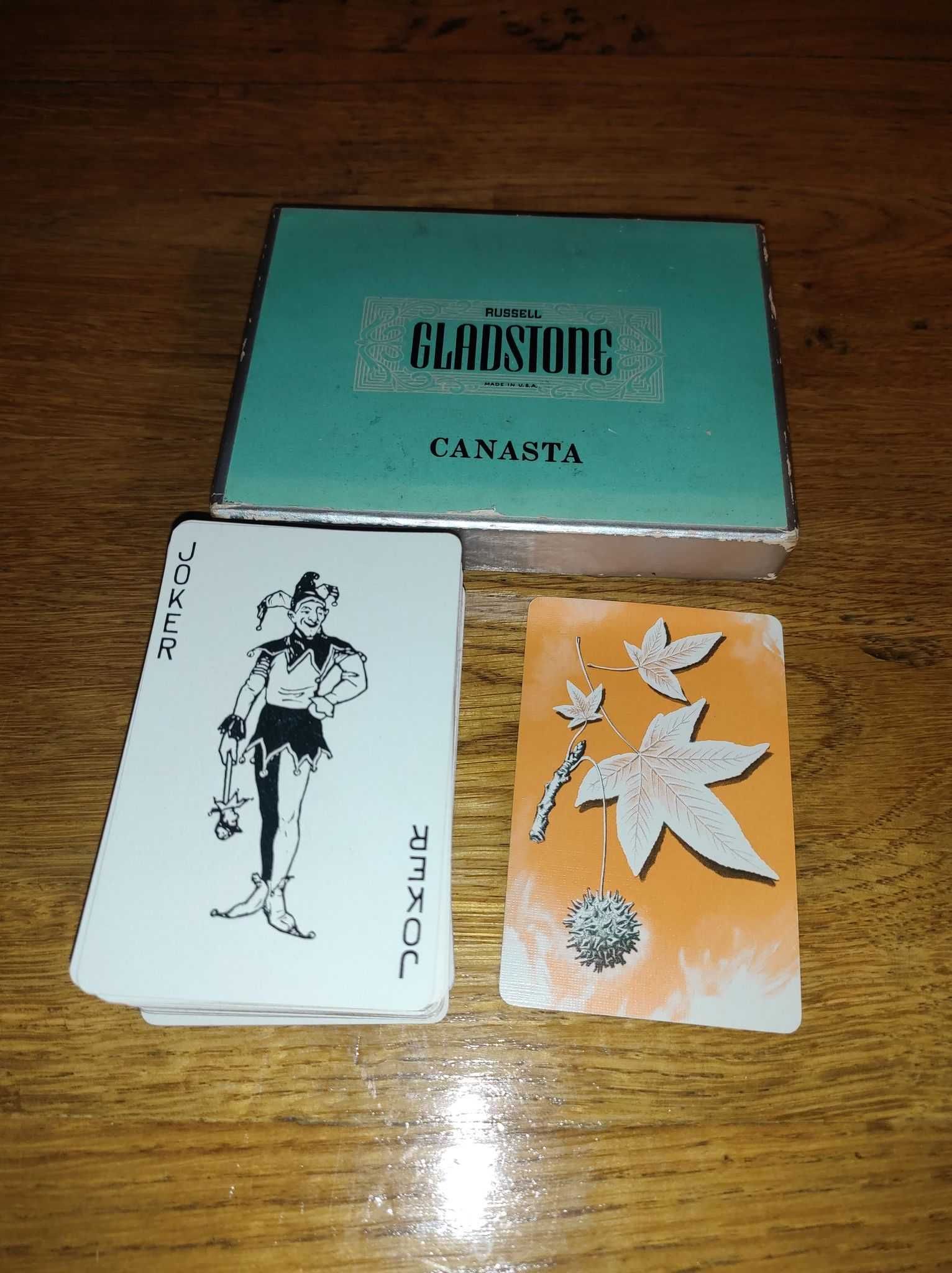 Vintage karty do gry Russell Gladstone Canasta