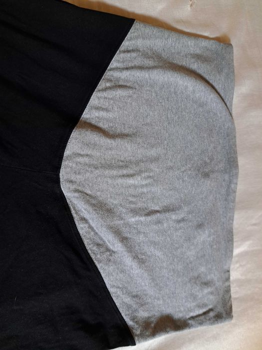 Czarne bardzo wygodne legginsy ciążowe, rozmiar M