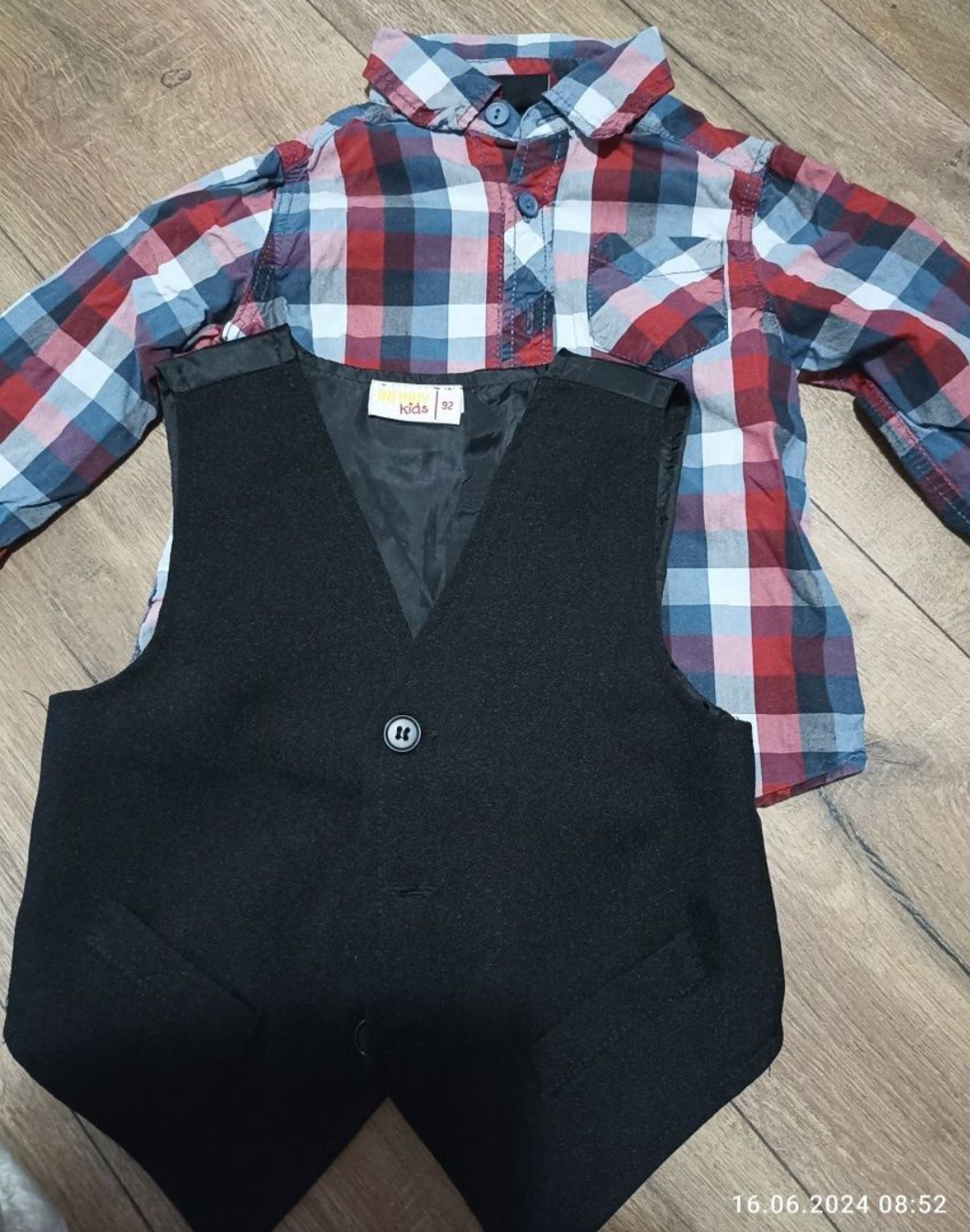 Koszula chłopięca H&M 92  + kamizelka