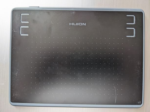 Huion h430p полный комплект. полностью рабочий графический планшет