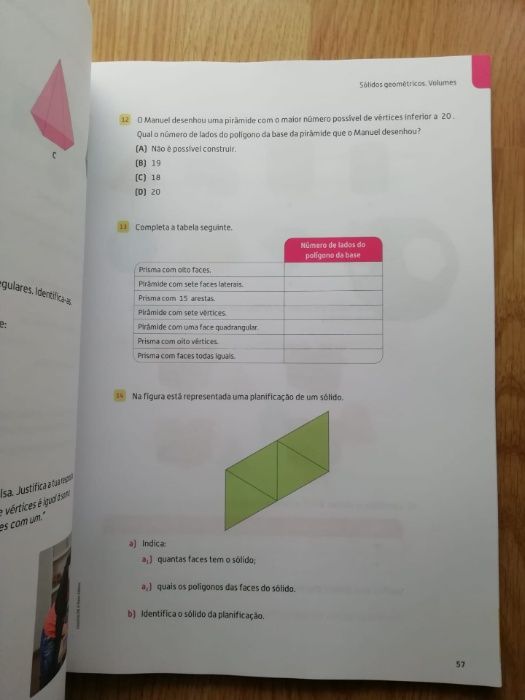 cad. atividades "Espaço" matemática 6ºano