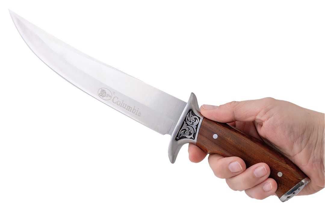 Duży zdobiony nóż myśliwski kandar duży turystyczny Rambo N-182D