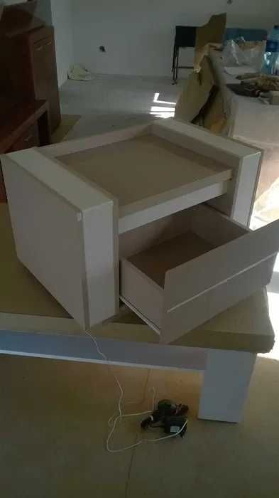 Linn 72x45x42 (połysk,oświetlenie) Nowa Szafka nocna