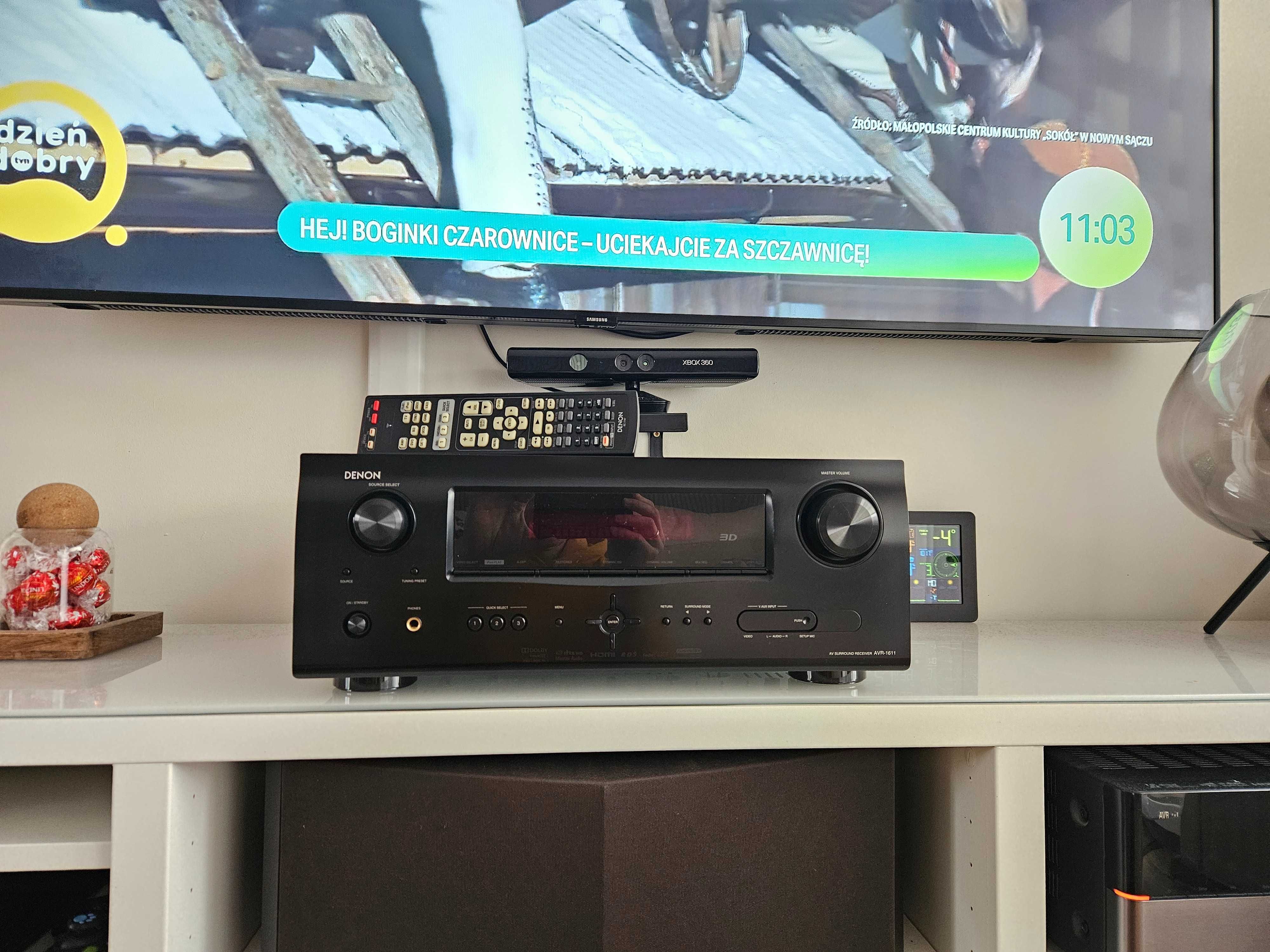 OKAZJA Wzmacniacz amplituner bluetooth hdmi arc Denon avr 1611