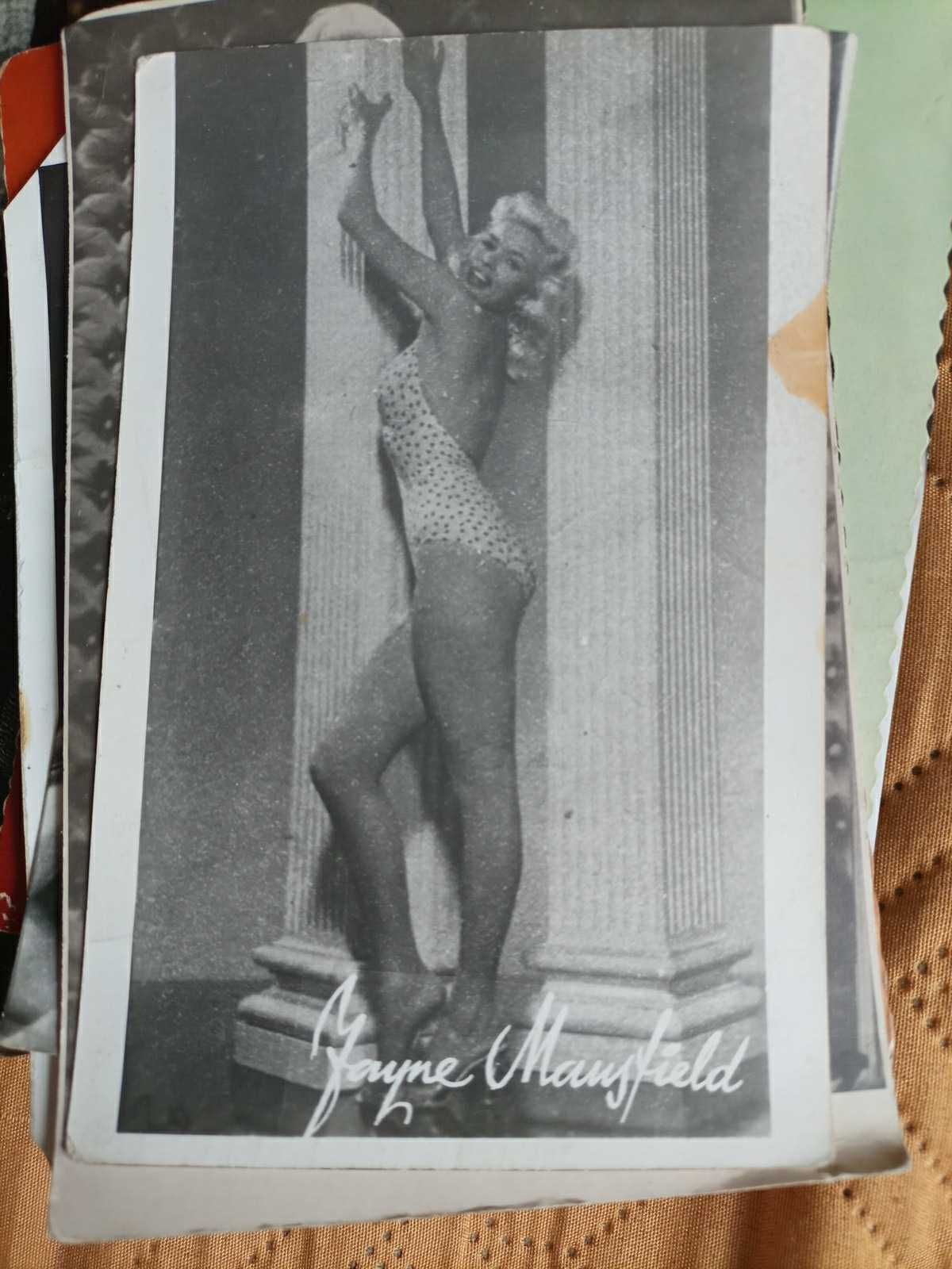 2x stara pocztówka JAYNE MANSFIELD