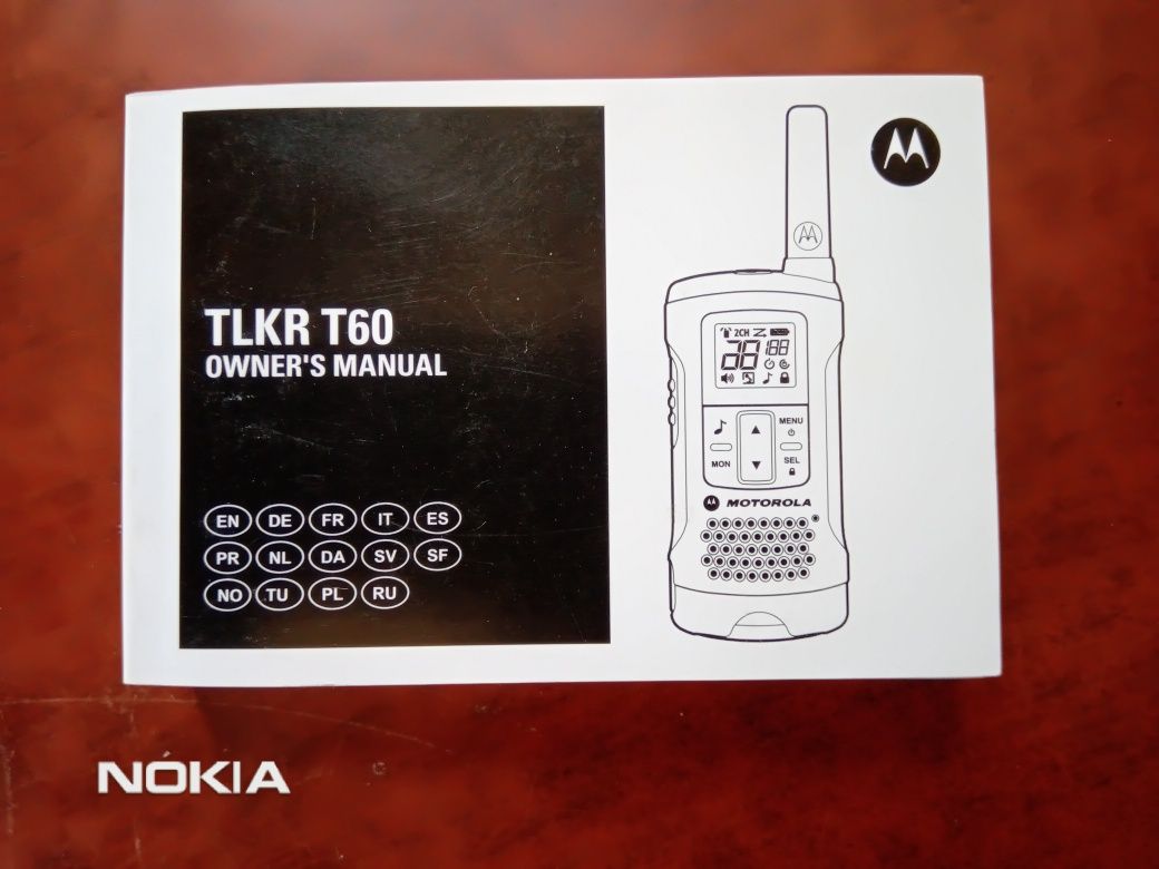Рации Motorola TLKR T60/T61  owner's manual