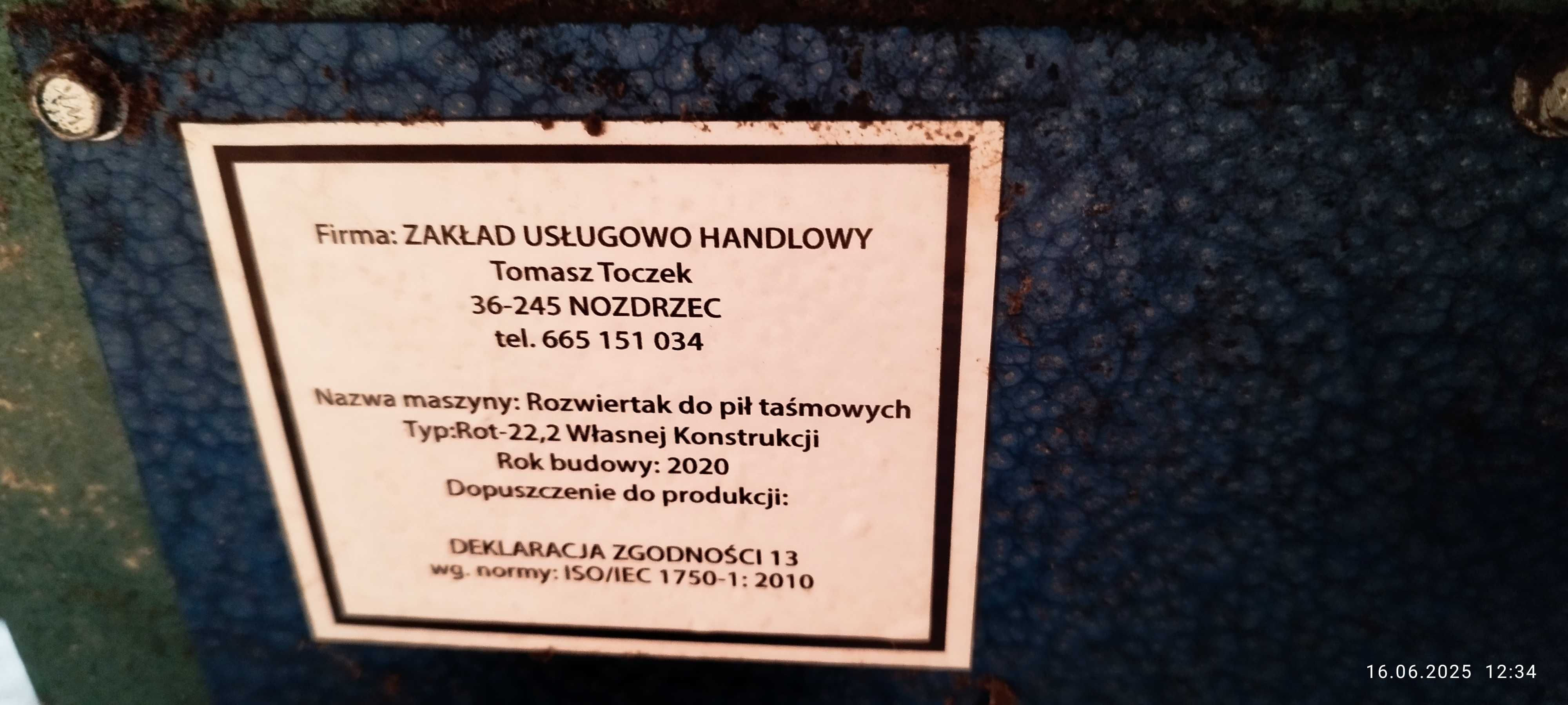 Rozwiertak do taśm, trak