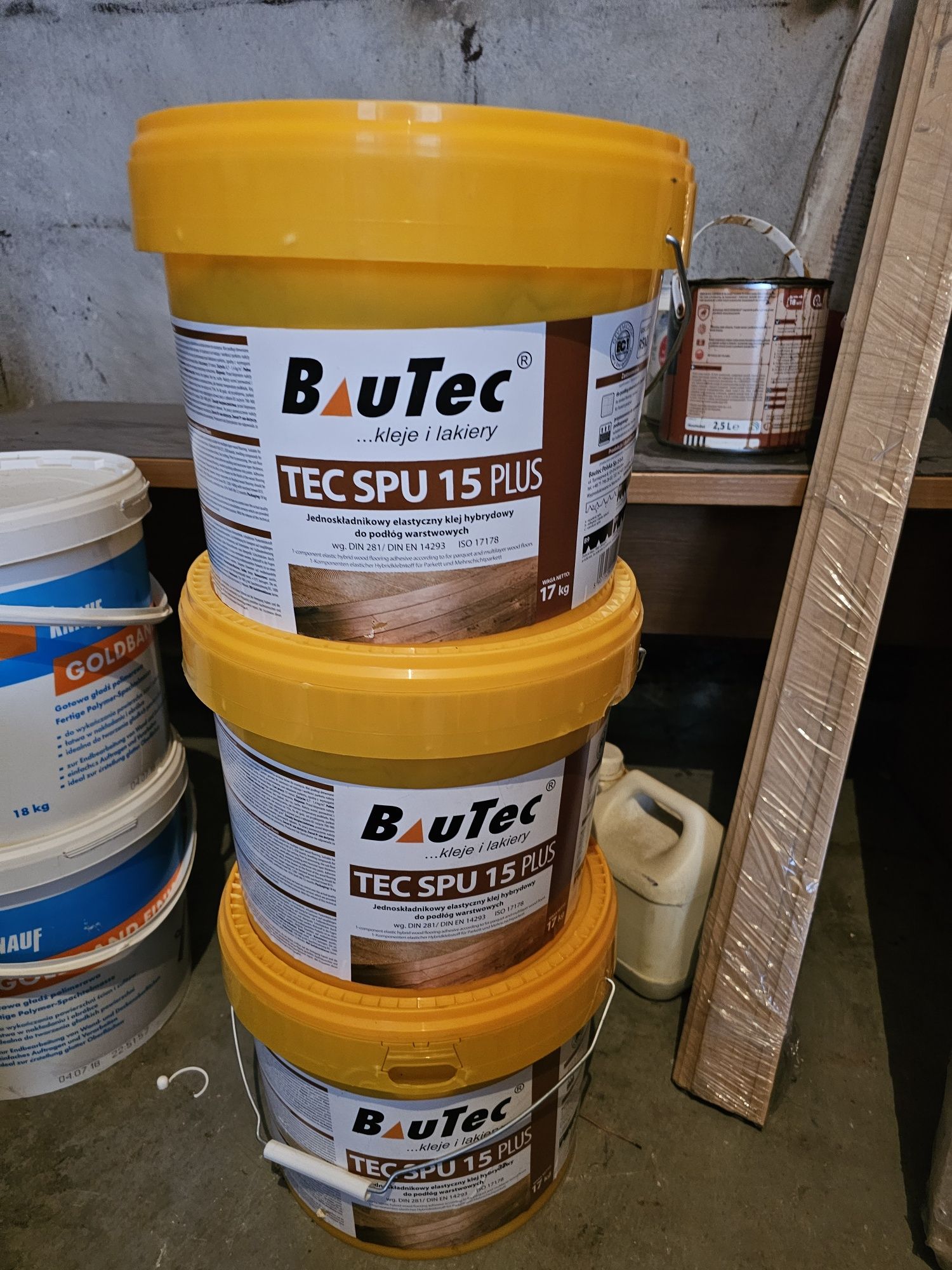 Klej BAUTEC SPU 15 plus cena za 3 wiaderka+ Grunt 2x 5 kg. GRATIS