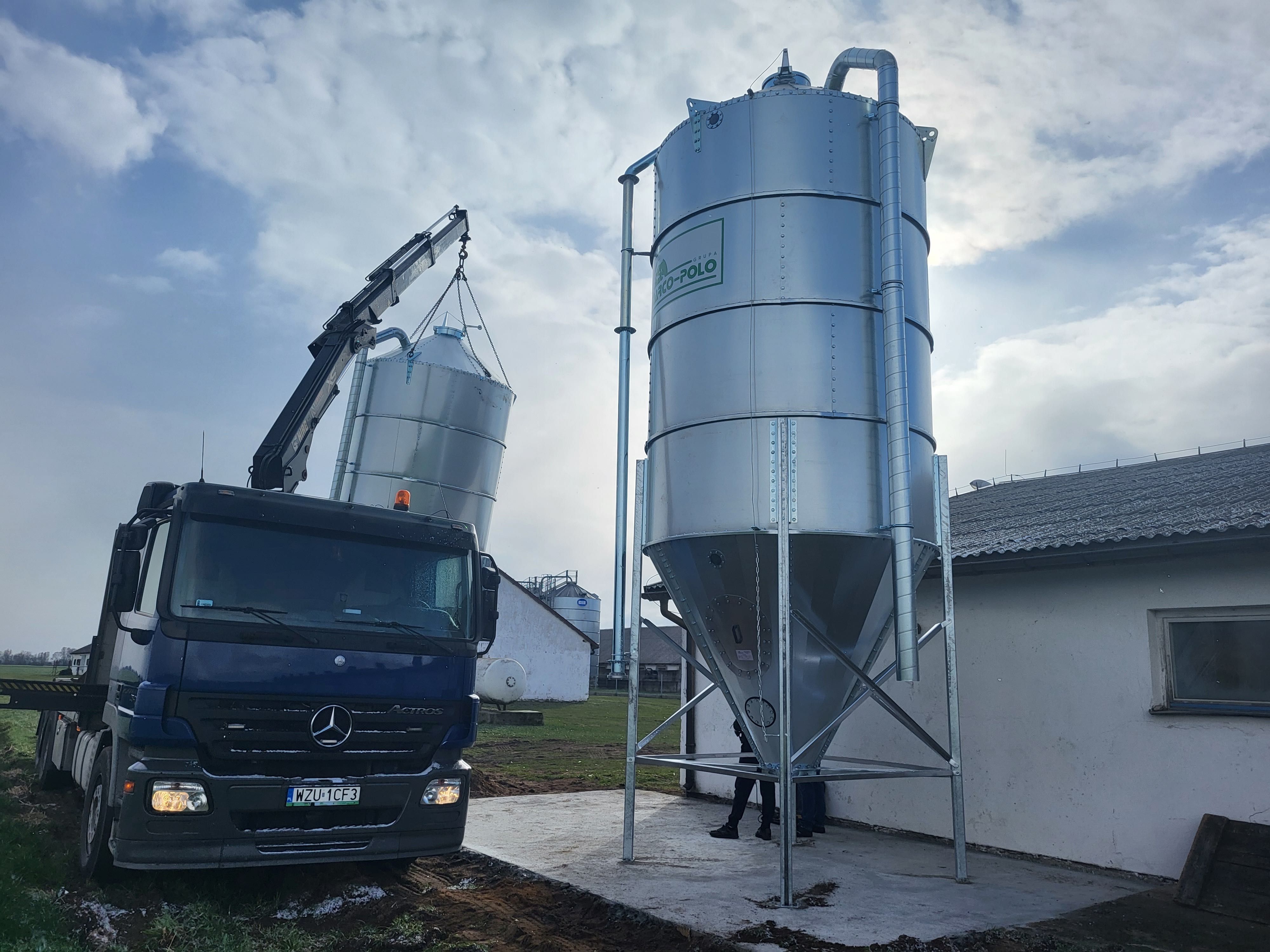Silos 18ton 20t 35t 30t silosy zbiorniki Marco-Polo nowe Dowóz HDS