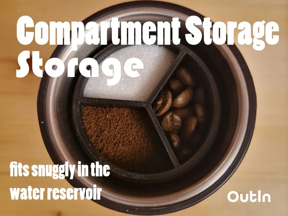 Contentor 3 em 1 para Máquina de Café OutIn