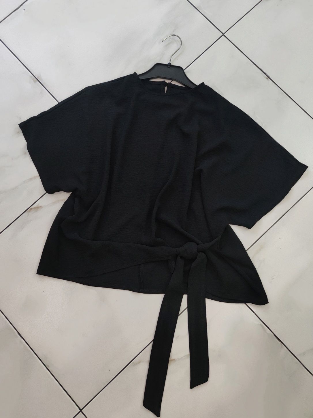 Стильная женская черная блуза топ кофточка Shein L-XL (50-52)