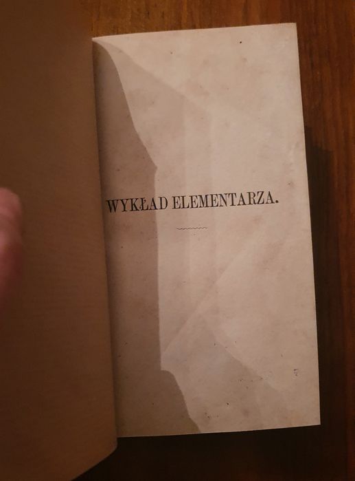 Wykład elementarza 1869 Kraków Oryginał